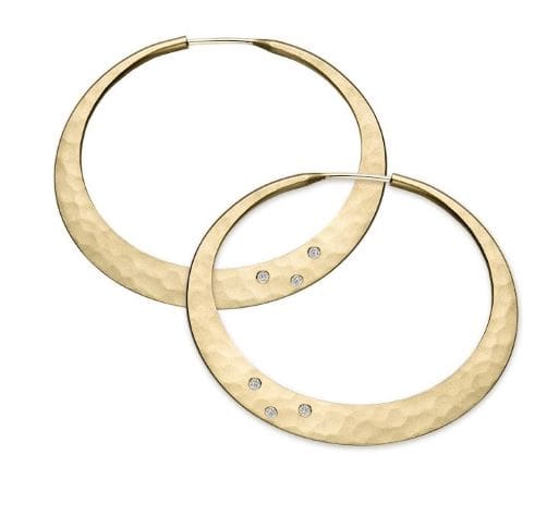 Twilight Diamond Hoop Earrings